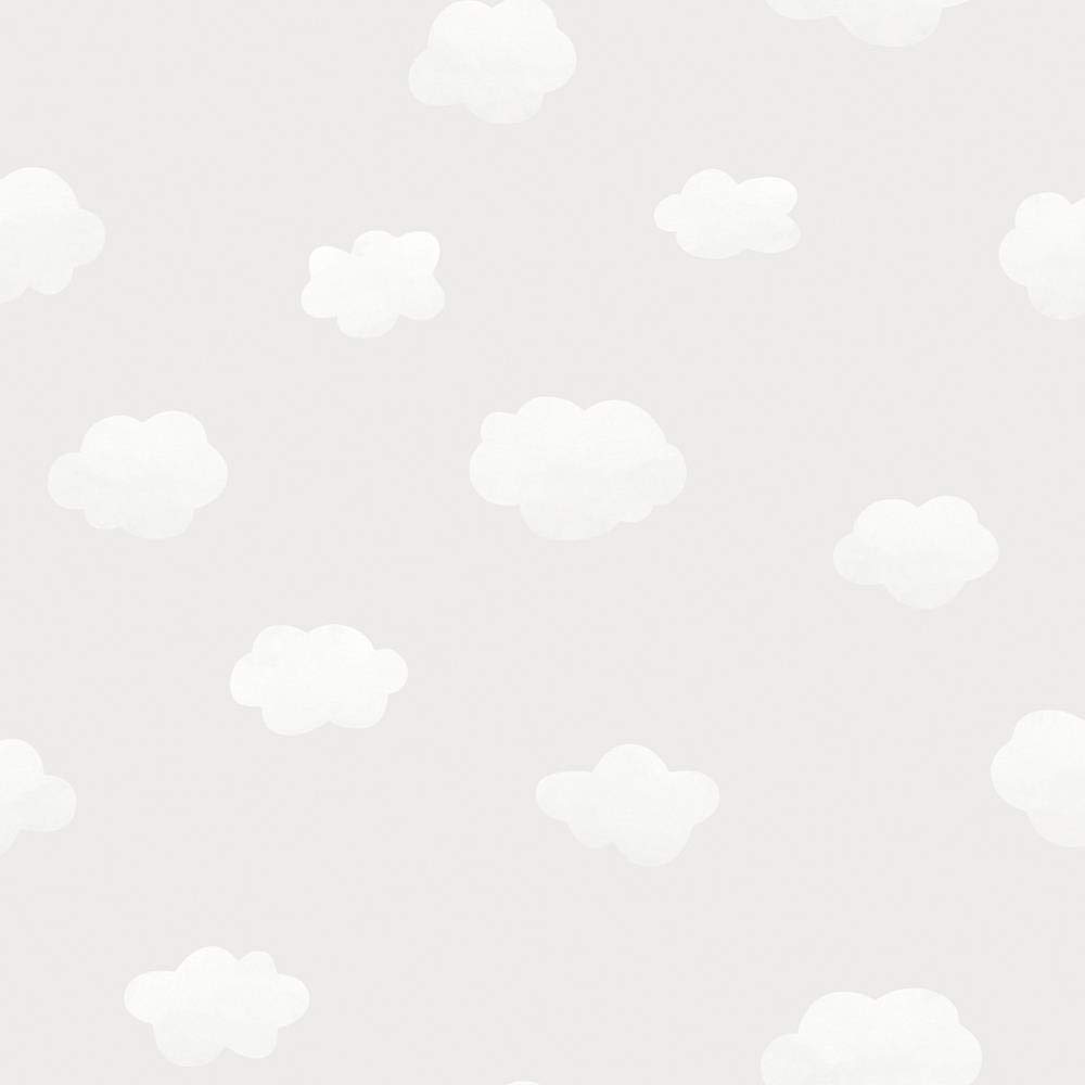 Cloudy Sky Children's Wallpaper Clouds Grey White Nursery Kids YöL