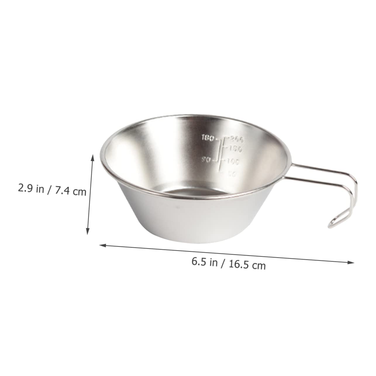 Sosoport Outdoor Wine Cup Multi Function Makgeolli Bowl for Camping Picnic BBQ Hiking Durable Lightweight Easy to Carry Water Bowl for Outdoor Activities