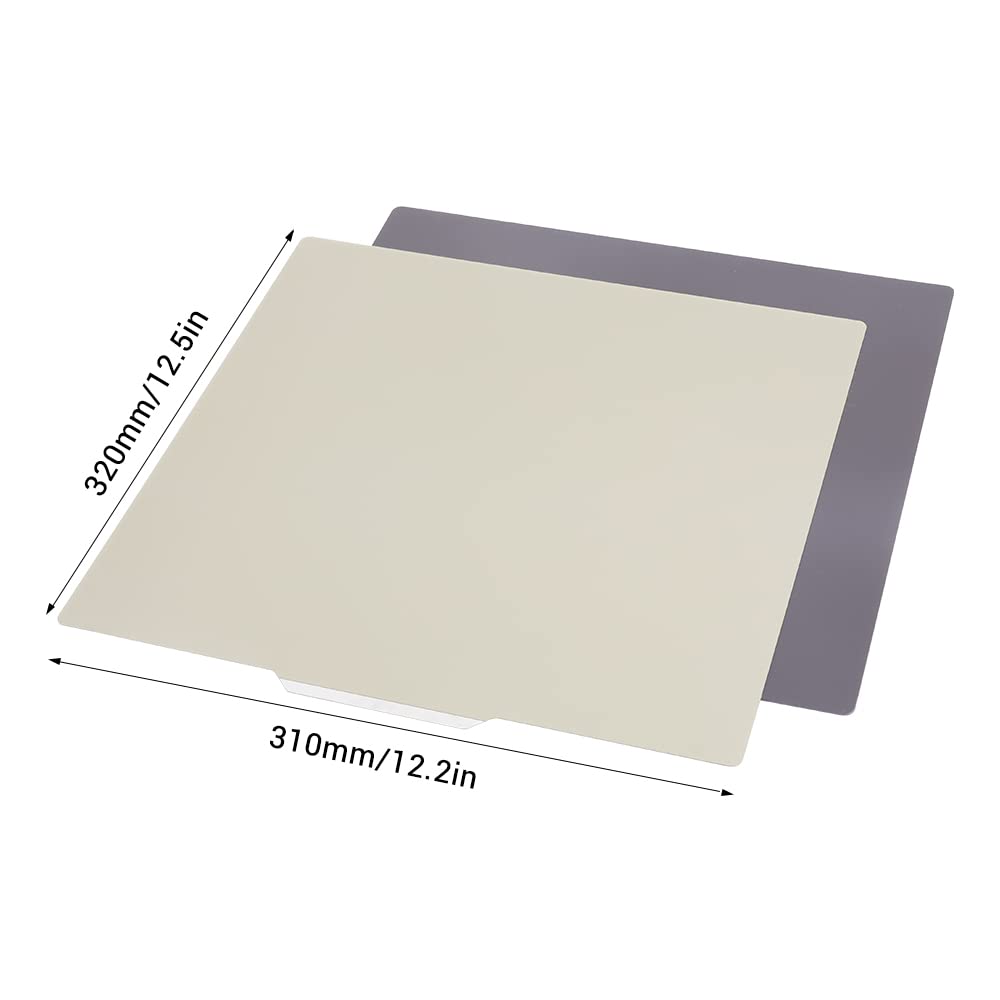 PEI Magnetic Flexible Heated Bed 310x320mm Spring Steel Plate for Creality CR-10 V3/CR-10 V2/Ender 3 Max/Ender 3 Max Neo/CR-10S Pro V2/CR-10S/CR-X/SV04