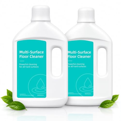 Vacbeuta Floor Cleaning Solution Compatible with Dreame Vacuum Cleaner Solution, Residue & Streak Free, Suitable for All Robot Cleaners and Wireless Wet Dry Dual-Use Vacuum Cleaners 2 Pack