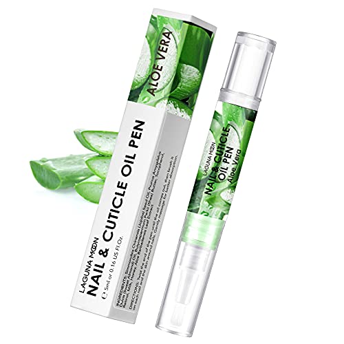 Lagunamoon Nagelhautölstift für Nagelpflege, 5 ml Nagelölstift mit natürlichen Inhaltsstoffen, um trockene Nägel und Nagelhaut zu befeuchten und zu pflegen, Aloe Vera