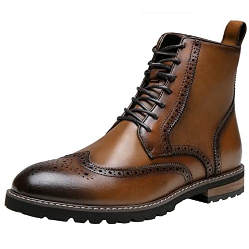 Jousen Men's Chelsea Boots Casual Suede Slip On Ankle Boots Dress Boots for Men
