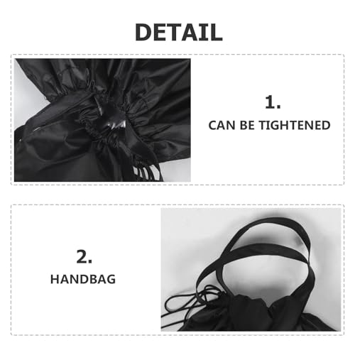 Bolsa para casco de gran capacidad Happyyami impermeable y flexible para moto 3