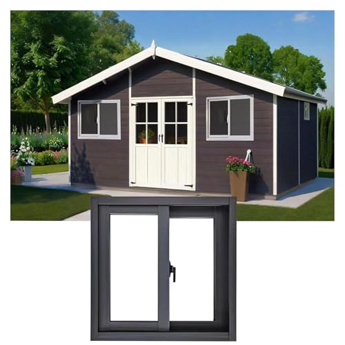 CYHTYM Finestra Scorrevole Finestra Scorrevole per capannone, Garage per Famiglie, seminterrato, Finestra di Ricambio, Finestra di Ventilazione sostituibile(40x60cm/15.7x23.62(WxH))