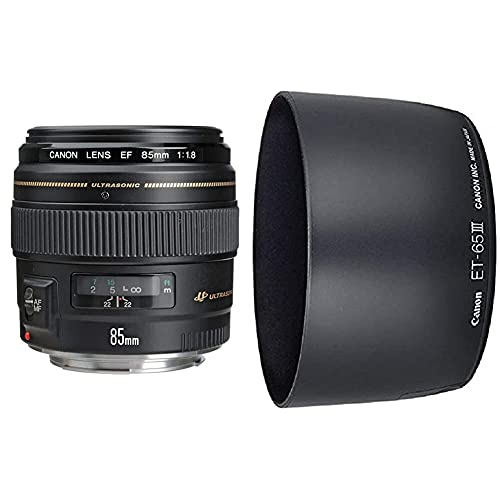 Canon EF 85mm f/1,8 USM Obiettivo & Et-65 Iii Paraluce