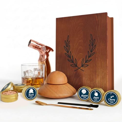 Sult&co Premium Whiskey Smoker Kit with Wooden Gift Box –