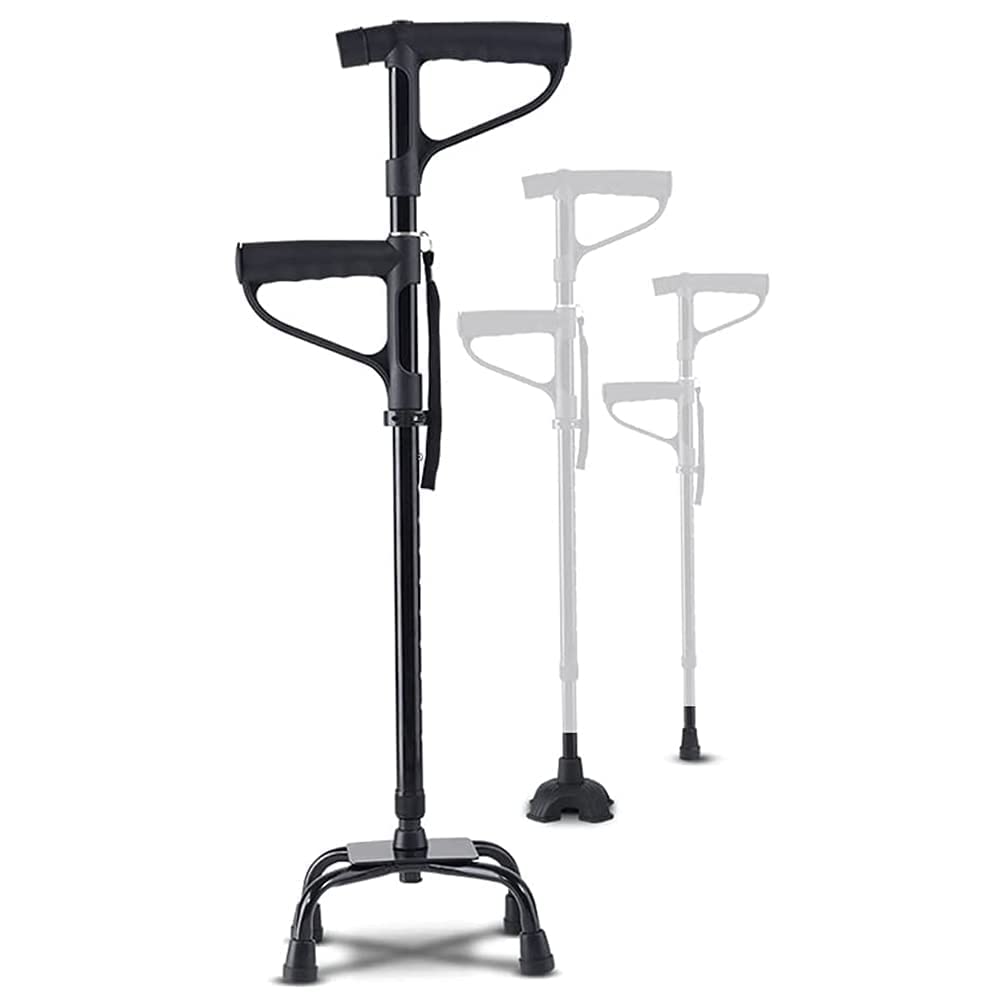 Buy DERUKKTTY Walkers for seniors Heavy Duty Quad Cane, Four Legged
