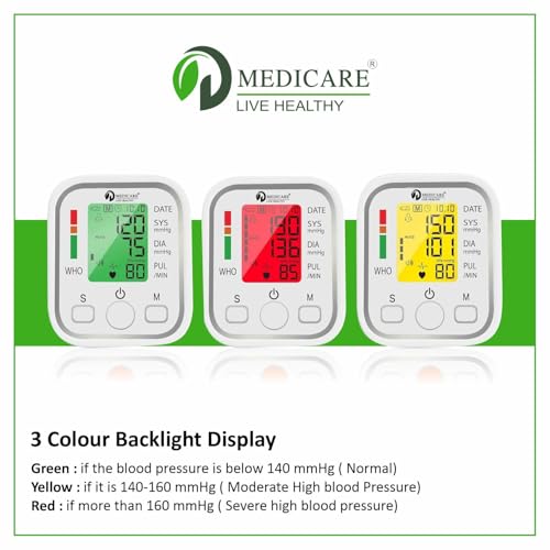 Image of Automatic Blood Pressure Monitor for Home Use | Digital BP Machine | Voice function | Upper Arm Blood Pressure & Pulse Monitor | One-Touch Operation | Accurate BP Checking Machine (DBPM-03)