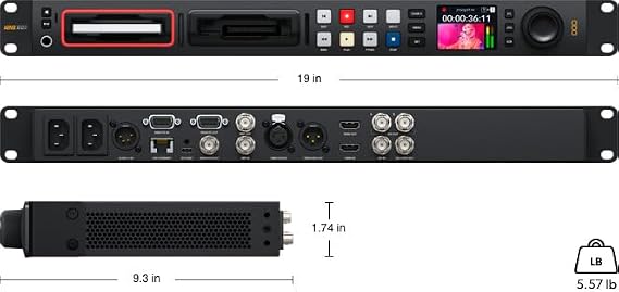 Blackmagic Design HyperDeck Studio 4K Pro Recorder (HYPERD/ST/DG4P)
