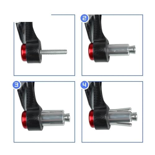 Protège-mains moto 848 EVO levier frein embrayage guidon aluminium - 5