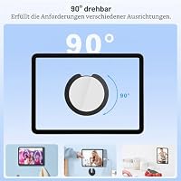 MoKo Tablet Wandhalterung, iPad Wandhalterung 2er Pack, 90° Drehbar – Ansicht 3