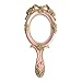 Produktbild Nerien Vintage Style Rose Hand Held Spiegel Prinzessin Oval Kosmetikspiegel, rose, Einheitsgröße