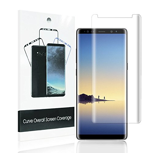 HoPerain Hip Pet, Case Friendly, Curved Edge, Ultra Clear, Anti-Scratch, Anti-Fingerprint, Bubble Free for Samsung Note 8