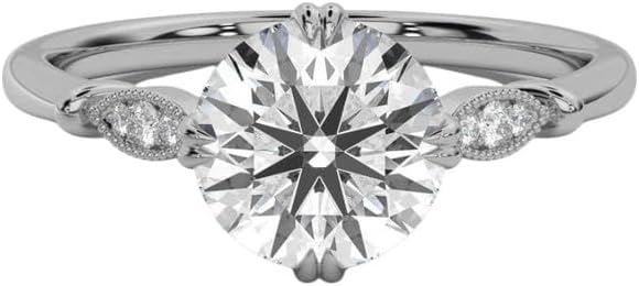 1ct-5ct Moissanite Engagement Ring For Women Moissanite Engagement Ring in 10K/14K/18K White gold And 925 Sterling Silver Wedding & Proposal Jewelry