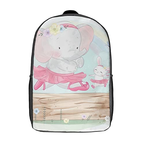 Sac à dos scolaire 17 pouces ergonomique à bretelles rembourrées et grand volume 3D