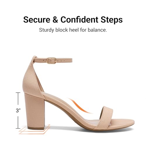 Image of DREAM PAIRS Women's Comfort Block Heel Sandals