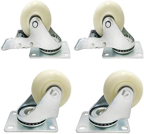 PXDOHQAW 4 Pieces Nylonnitureers,Industrial Wheel,Replace Accessories Brakeor Wheels Beasteel Ballers