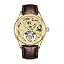 Gold Brown Leather