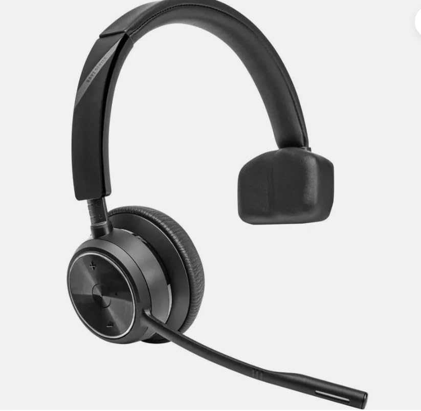 Poly Savi 7310 Monaural DECT 1920-1930 MHz Top - Microsoft Teams Certification - Mono - Wireless - DECT - 590.6 ft - Over-The-Head, On-Ear - Monaural - Ear-Cup - Noise Cancelling Microphone