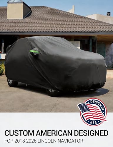 Image of Proadsy Custom Fit 2018-2026 Lincoln Navigator Car Cover Waterproof Outdoor | UV-Blocking Waterproof With Soft Lining Prevents Leaks & Scratches. Perfect For Sunny, Snowy Outdoor Parking, Garage Storage