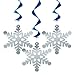 26" Hanging Snowflake Holiday Decorations, 3ct