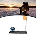 Boxwizard Portable Ice Fishing Rod Reel Combo with Flag Floating Base for Winter Fishing