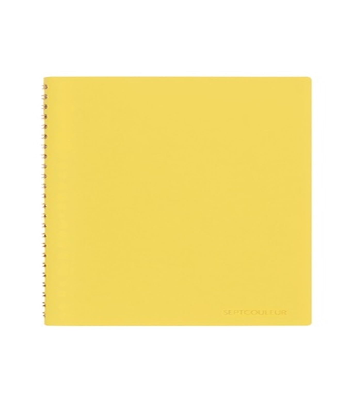 Bloc à spirales et carnet de notes A5 quadrillé 3mm Septcouleur pour fournitures scolaires de bureau