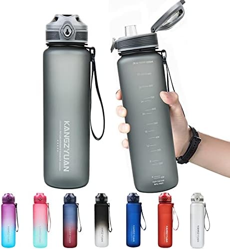 Sports Water Bottle with Leak Proof Flip Top Lid and Security lock, Eco ...