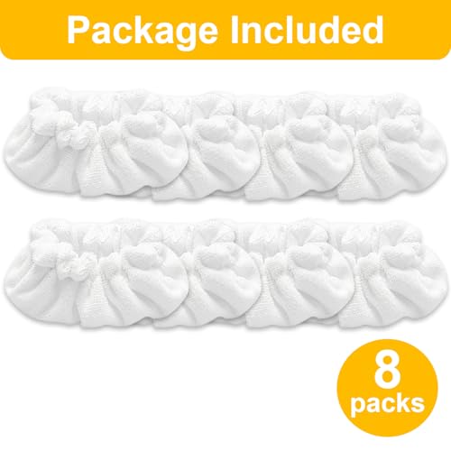 Conloquen 8 Pack Large Rectangle Bonnets Steam Mop Pads Compatible with Dupray Steam Cleaner & awasky Steam Cleaner etc, Reusable Washable Steam Cleaner Accessories for Multi-Surface by Conloquen - Image 5
