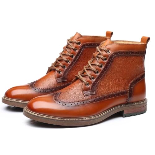 Image of Arkbird Mens Chelsea Boots, Stylish and Comfort Leather Chukka Ankle Boots with Zipper