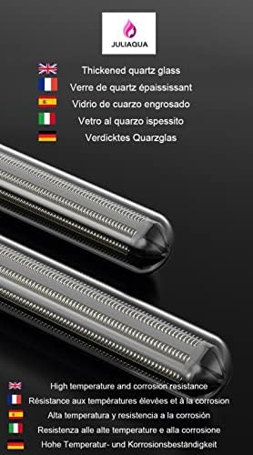 Close-up of the thickened quartz glass heating element