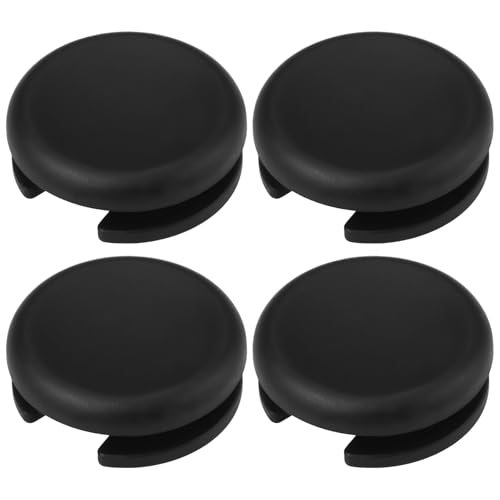 YINETTECH 4 pcs Capuchon de Stick Analogique Remplacement de Circle Pad Compatible avec Nintendo 3DS 2DS 3DS XL 2DS XL LL Noir