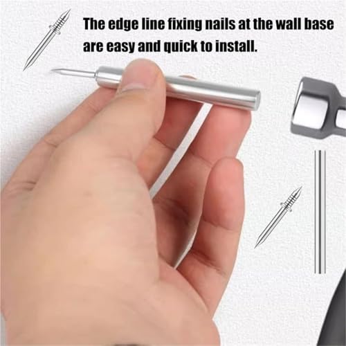 Clavos dobles para zócalos de 1000 piezas con doble cabeza, instalación sin marcas, tornillo de metal para molduras de madera sólida miniatura 4