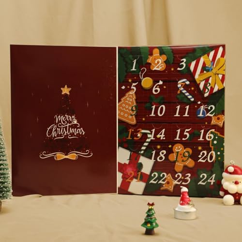 Adventskalender Box Befüllbar Leer, 30.8x21.5x4 Cm 24 Stück Adventskalenders Selber Befüllen, Bunte Adventskalenders Boxen, Für Eigene Geschenke Und Süßigkeiten Überraschungsboxen