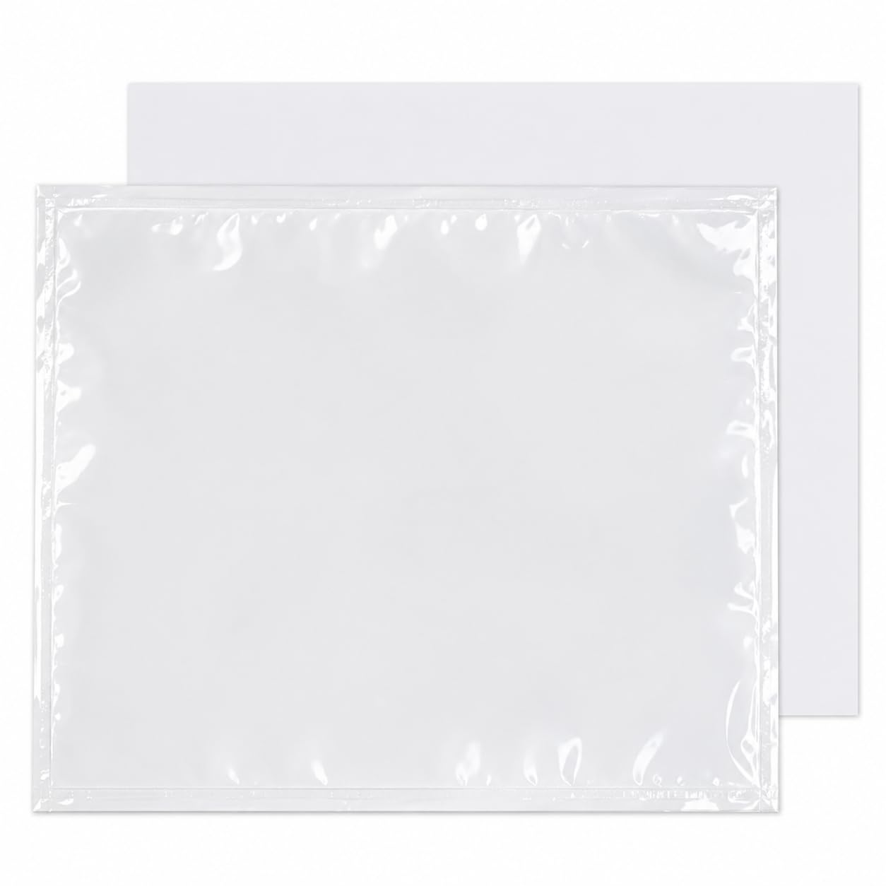 RFE 2 x A7 Plain Document Enclosed Wallets Plain Peel & Seal Clear Plastic Envelopes/Sleeves/Pockets/Wallets | Attach Invoices, Packing Lists & Delivery Notes to Parcels