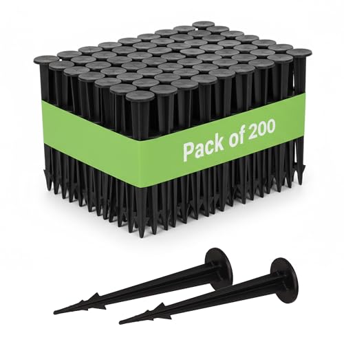 GARDENIX® Pack of 100 TerraPEG Mini Securing Pegs Landscape Fabric Peg for Weed Fabric Ground Sheet Cover