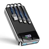 GTOCE Chargeur portable, batterie externe de 40 000 mAh avec charge rapide de 22,5 W, affichage numérique LED avec 6 sorties, 2 entrées, chargeur portable de type C pour iPhone 17 Pro, Samsung AirPods