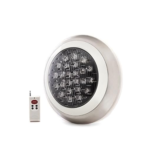 Greenice | Foco De Piscina Led 24W Montaje Superficie Ø300Mm Multicolor Mando 30.000H [Kd-Fps-63-24W-Rgb]