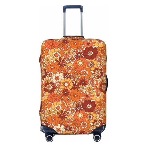 Luggage Cover Protector Suitcase Cover - Hippie Flower Soft Fashion Uitcase Cover for Luggage