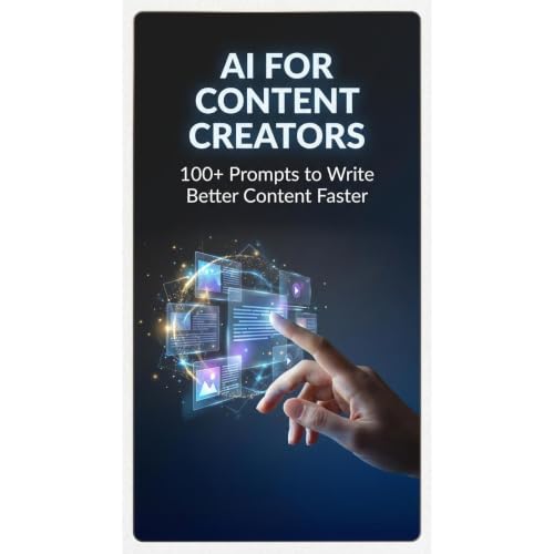 AI for Content Creators: 100+ Prompts to Write Better Content Faster Audiolibro Por Vedant Pandya arte de portada