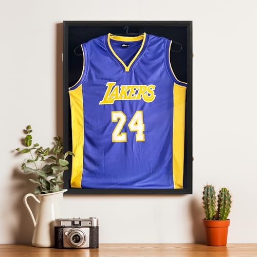 Large Jersey Frame Display Case, Sturdy and Durable Shadow Box Display Case, XL Sport Jersey Case w/ 99% UV Protection Acrylic for Sports Jerseys Football Baseball Basketball Hockey Reward (Black) by Canisflax - Image 2
