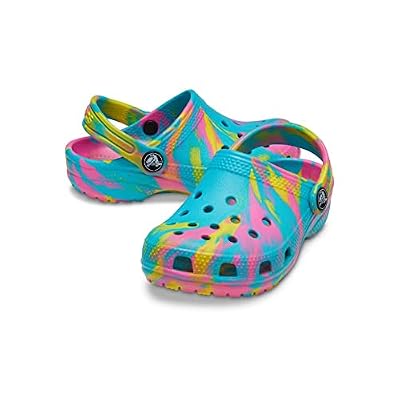 Crocs Kids' Classic Marbled Tie-Dye Clogs