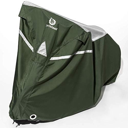 YardStash Bike Cover - Waterproof, Outdoor Bicycle Covers - Weatherproof, Reflective Tarp for Outdoor Storage, Bikes, Beach Cruisers, 29ers & Electric Bicycles - L