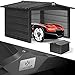 Produktbild KESSER® Mähroboter Garage mit Satteldach Dach Carport Überdachung für Mähroboter Rasenmäher Rasenroboter Automower Garten Metall Witterungsbeständig Mährobotergarage inkl. Montagematerial, Anthrazit