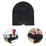 WDDP Silikon Espresso Pad, Kaffee Matte, Barista Zubehör Matte, Kaffee Tamper Halter, Espresso Tamping Matte, Für Siebträger Barista Espresso Zubehör Fuer Kaffeemaschine Schwarz