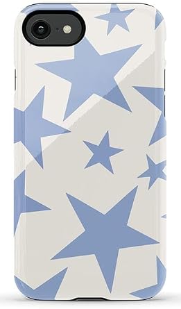 Casely iPhone SE 2020 & 2022 Case | Stars Align | Blue & White Stars | Essential Slim Dual-Layer Protective Design