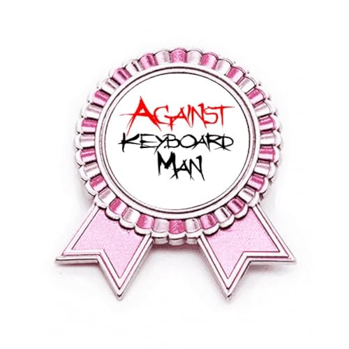 Broche Against Keyboard Man Rose M en Métal Art Déco