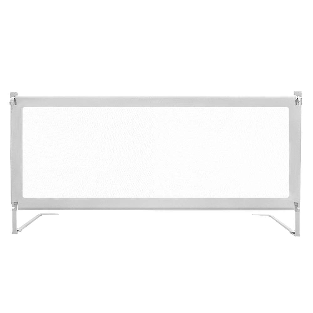 Garde-corps portatif anti-chute pour lit de bébé réglable gris 200 cm