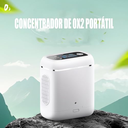 CNAOHGHN Gerador de 0X2 pulsado leve com bateria de 2 * 5000mAh, máquina de oxigênio AC 100~240 V, f