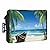 Outdoor TV Cover - Summer Palm Tree Ocean Beach Boat Waterproof and Weatherproof 80"-85" LCD Movable Shield TV Display Screen Protector Outside Television Covers